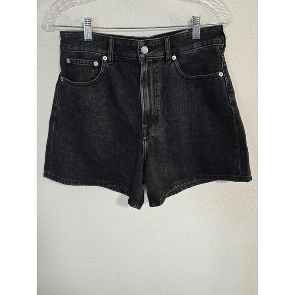 Everlane A Line Denim Shorts Womens High-Waisted Size 27 - Picture 2 of 6